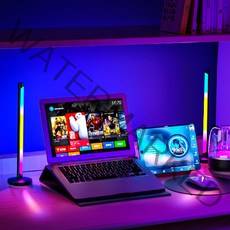 뮤직컨트롤 RGB 게이밍조명 라이트바 모니터 LED 간접조명 파티 틱톡 무드등 라이팅타워, 2개세트(리모컨포함)