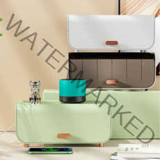 이태리인테리 멀티탭 정리함 전선 콘센트 전기선 정리 거치대 커버, 엠버브라운