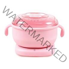 왁싱워머기 셀프왁싱 재료 400ml 실리콘 보울 왁스 히터 기계 제모 가열 녹는 왁스-멜트 워머베이스 기계 멜터 제모 왁스 냄비 p3z1, 분홍색