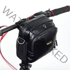 RHINOWALK(라이노워크) 자전거 킥보드 전기자전거 핸들가방 T92, 카본패턴(CARBON BLACK)-방수커버