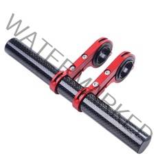 메이크스피드 듀얼카본 자전거핸들 확장거치대, 레드, 1개