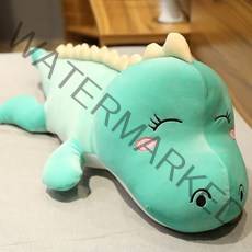 여친선물 공룡 초대형 큰 티라노 인형 숙면 쿠션 베개 바디피로우, 100cm, 민트 그린 - 해피