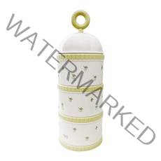 티지엠 베리베리 호박마차 3단 분유 케이스, 애쉬그린, 1개