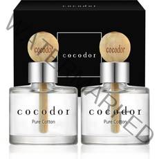 코코도르 우드볼 차량용디퓨저 50ml 2개입, 퓨어코튼, 1세트