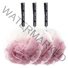 블럭마트 샤워타올, 핑크화이트, 3개