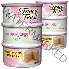 팬시피스트 키튼 텐더 칠면조 고양이 주식캔, 85g, 6개