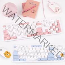 카카오프렌즈 유선 키보드 마우스 세트, 라이언