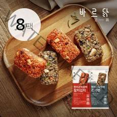 바르닭 현미곤약밥바 2종 세트, 8팩