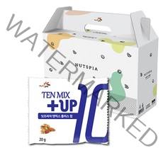 넛츠피아 텐믹스 플러스업 하루견과, 20g, 50개입