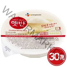 햇반 백미밥, 180g, 30개