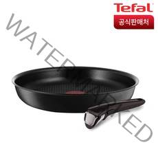 테팔 매직핸즈 티타늄 프로 인덕션 블랙 2종세트(프라이팬24+손잡이)
