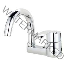 미리내 MP-304B 투홀 거위목 세면기 수전, 1개