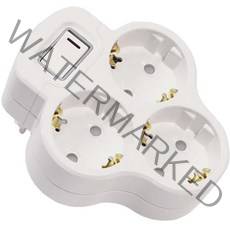 써보니 크로버형 3구 멀티탭, 1개