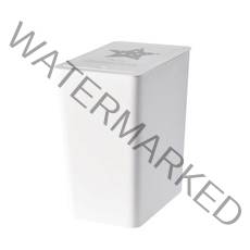 씨에스리빙 종량제봉투 전용 모던 사각 원터치 휴지통 10L, 화이트, 1개