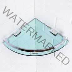 또바기닷컴 국산 강화유리 투명 코너선반, 1개