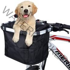 픽시 강아지 자전거시장바구니 강아지자전거시트 트레일러, 블랙 36x34x36CM