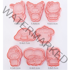 쿠키 커터 크리스마스 할로윈 캐릭터 쿠키 틀, 8.산리오B