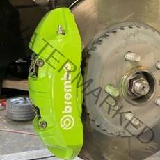 brembo 스티커 자동차 데칼 스티커 브레이크 캘리퍼 스티커, 브렘보 골드(반사) XS