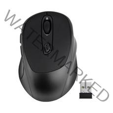 코시 무소음 6버튼 무선마우스 2.4GHz 3단계 DPI-M4005WL, 블랙, M4005WL-4005