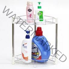 LUX 스텐 코너선반(2단-높은형), 1세트