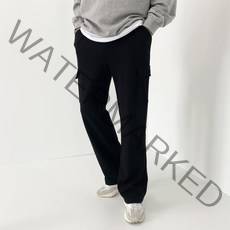 베럴댄나우 남성용 기모 와이드 카고 트레이닝 팬츠