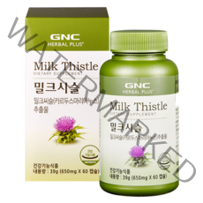 GNC 밀크시슬 실리마린 650mg, 60정, 1개