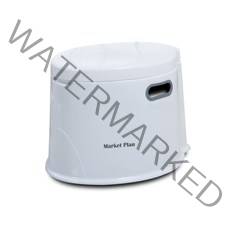 마켓플랜 캠핑용 이동식 좌변기, 화이트, 1개