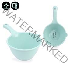 자루바가지 욕실 물바가지 목욕바가지 플라스틱 손잡이 바가지 욕실바가지 플라스틱바가지 손잡이바가지 원형바가지 플라스틱통, 소
