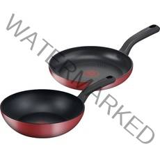테팔 딜라이트 인덕션 프라이팬 2종 세트, 프라이팬 28cm + 볶음팬 28cm, 레드