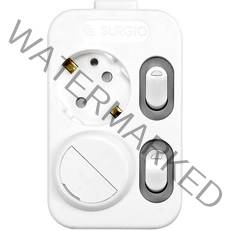 써지오 개별형 안전멀티탭 2구 16A + 안전커버, 2m, 1개