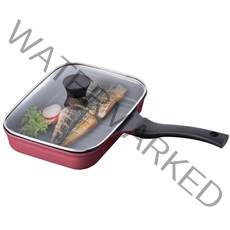 키친플라워 쿠킨 IH 인덕션 사각 그릴팬, 26 x 19 cm, 1개