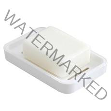 빌레뜨 심플 물빠짐 비누받침대, 화이트, 1개