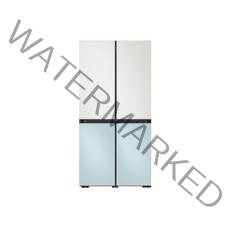 [하이마트] 삼성 비스포크 냉장고 4도어 프리스탠딩 RF85B9121AP (874L 코타화이트＋코타모닝블루)
