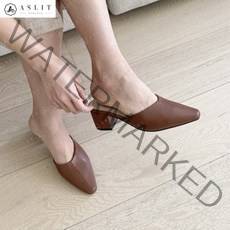 [애슬릿] 여성 심플 뮬 슬리퍼 가을 데일리 블로퍼 힐