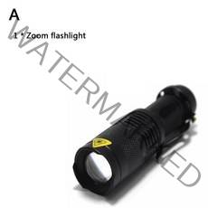 수중 집어등 UV 라이트 캐미 낚시 축광 휴대용 미니 스팟 램프 1 모드 줌 LED UV 손전등 그린 레드, 01 A_01 Green (1 mode)