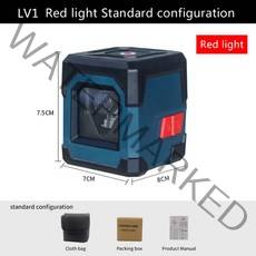 레이저레벨기 수평기 레이져 수평계 그린레이저 거리측정기 hanmatek lv1 레이저, lv1레드라이트