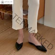 [애슬릿] 여성 플랫 뮬 슬리퍼 데일리 심플 블로퍼