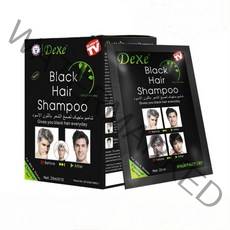 Dexe 인스턴트 헤어 염료-블랙 헤어 샴푸 10, 3박스
