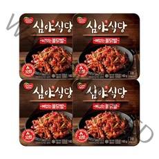 동원 심야식당 뼈없는불닭발, 160g, 4개