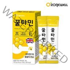 로니웰 꿀타민 10포 (천연벌꿀 + 비타민C) 꿀스틱, 단품, 단품