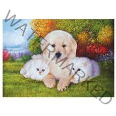 퍼즐사랑 오색빛 정원 들판위에서 직소퍼즐, 500피스, 혼합 색상, 500피스