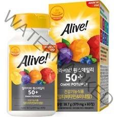 얼라이브 원스데일리 멀티비타민 50+, 1개, 60정