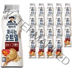 롯데제과 퀘이커 마시는오트밀 오트&그레인, 50g, 20개