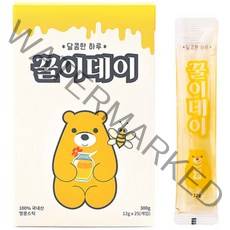 꿀이데이 휴대용 벌꿀스틱, 12g, 25개