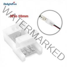 1/100pcs LED 스트립 커넥터 8/10mm RGB WS2811 WS2812B 2835 5730 5050 SMD 와이어 터미널 DIY 전기, 05 3pin 10mm _ 07 50pcs