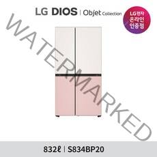 [LG][공식인증점] DIOS 오브제 컬렉션 양문형 매직스페이스 냉장고 S834BP20, 폐가전수거없음