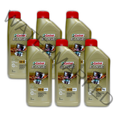 캐스트롤 엣지 5w40 엔진오일 6개 가솔린 lpg 디젤 자동차 합성 엔진오일 합성유, 캐스트롤엣지 티타늄 5W-40 - 1Lx6개