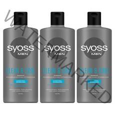 사이오스 맨 클린 쿨 샴푸, 440ml, 3개