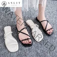 [애슬릿] 라인 엑스 스트랩 데일리 여자 여름 슬리퍼