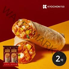 [교촌] [당일출고] 닭갈비 볶음밥 브리또 또띠아 125g 2팩, 단품